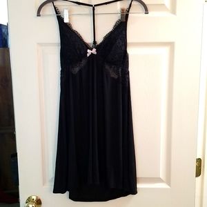 🖤 NWOT VICTORIA SECRET BLACK LACE NIGHTY 🖤